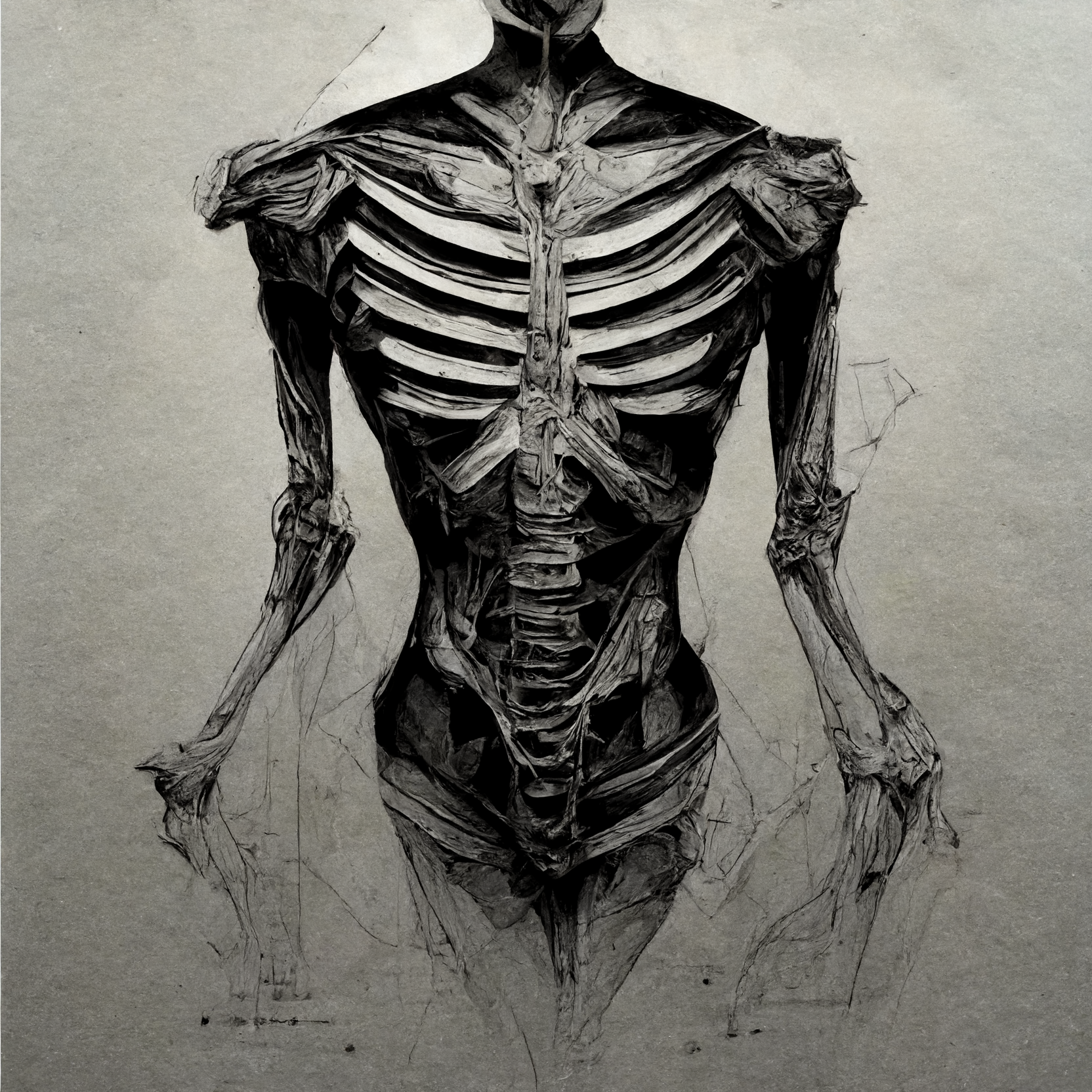 skeleton torso